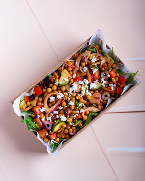 
                  
                    Mediterranean Chickpea Salad- GF,V
                  
                